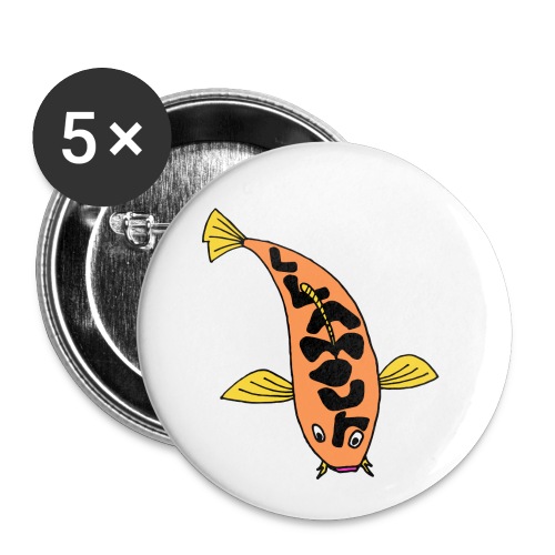 Llamour fish. - Buttons small 1'' (5-pack)