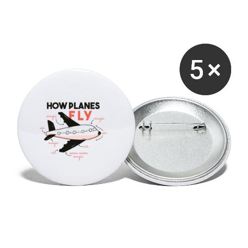 How Planes Fly - Buttons small 1'' (5-pack)