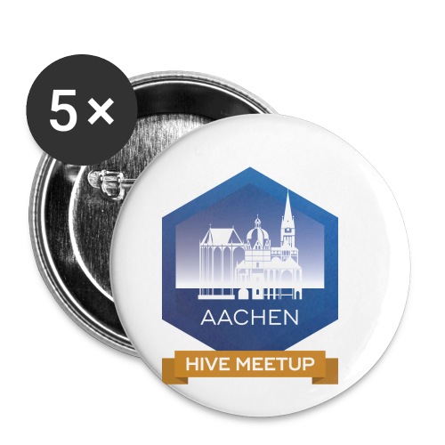 Hive Meetup Aachen - Buttons small 1'' (5-pack)