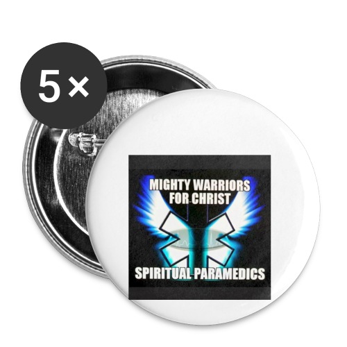 MightyWarrior PrayAnytime White - Buttons small 1'' (5-pack)