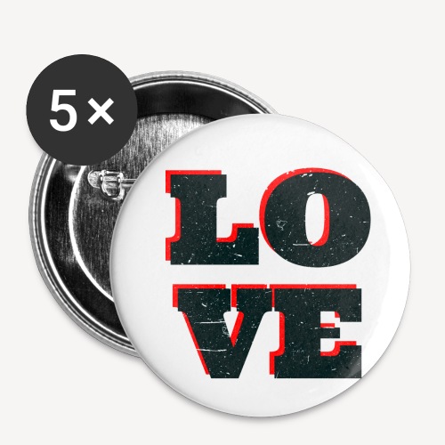LOVE - Buttons small 1'' (5-pack)