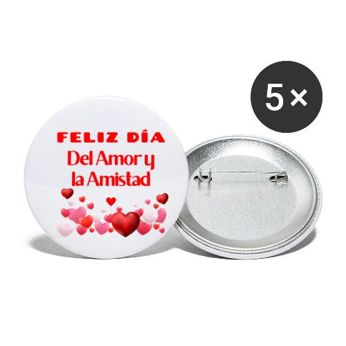 Design Happy Day of Love and Friendship, February. - Buttons small 1'' (5-pack)
