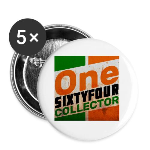 One Sixty Four -- vintage oil inspired design - Buttons small 1'' (5-pack)