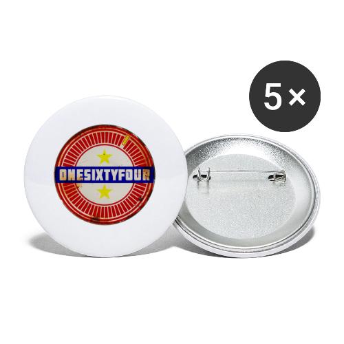 One Sixty Four -- vintage inspired design - Buttons small 1'' (5-pack)