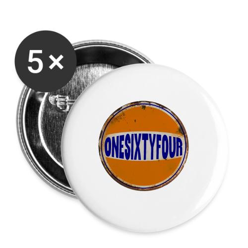 One Sixty Four --vintage auto inspired orange - Buttons small 1'' (5-pack)