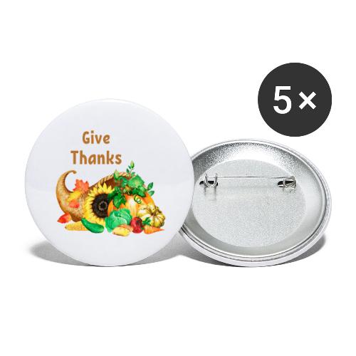 Give thanks - Buttons small 1'' (5-pack)