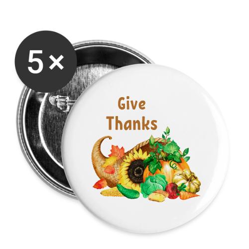 Give thanks - Buttons small 1'' (5-pack)