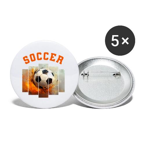 Soccer Iconic Touch - Buttons small 1'' (5-pack)