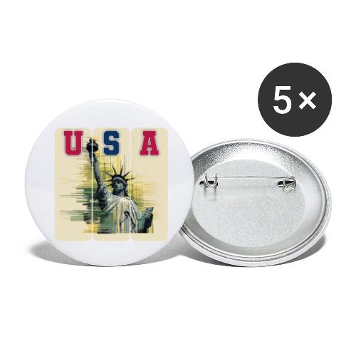 Art illustration of the Statue of Liberty - Buttons small 1'' (5-pack)
