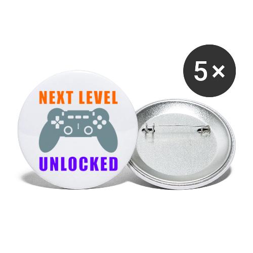 Next Level Unlocked Gamer Design - Buttons small 1'' (5-pack)