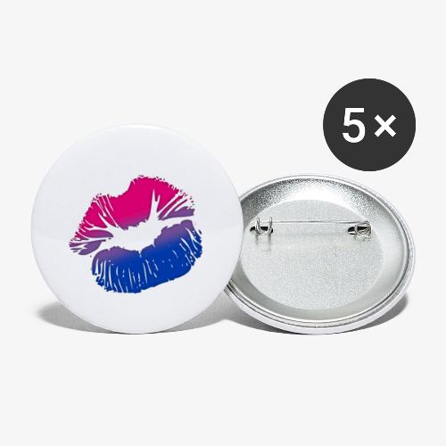 Bisexual Big Kissing Lips - Buttons small 1'' (5-pack)
