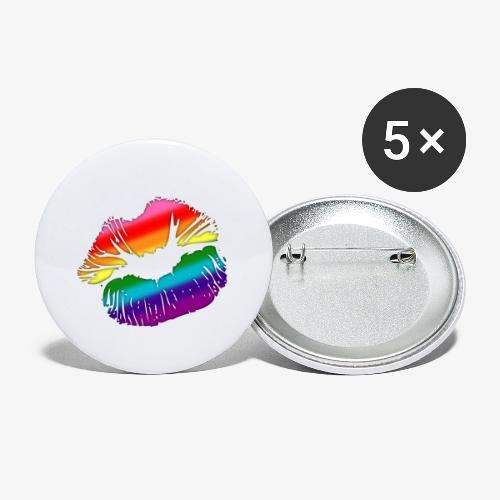 Original Gilbert Baker LGBTQ Love Rainbow Pride - Buttons small 1'' (5-pack)