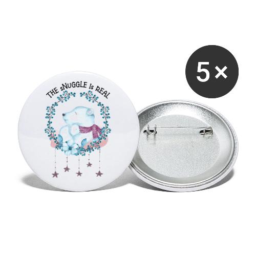 The snuggle is real - Buttons small 1'' (5-pack)