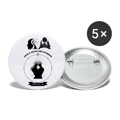 Love & Faith - Buttons small 1'' (5-pack)