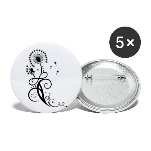 Dandelion with infinity symbol - Buttons small 1'' (5-pack)