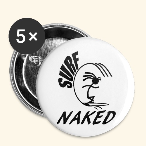 SURF NAKED - Buttons small 1'' (5-pack)