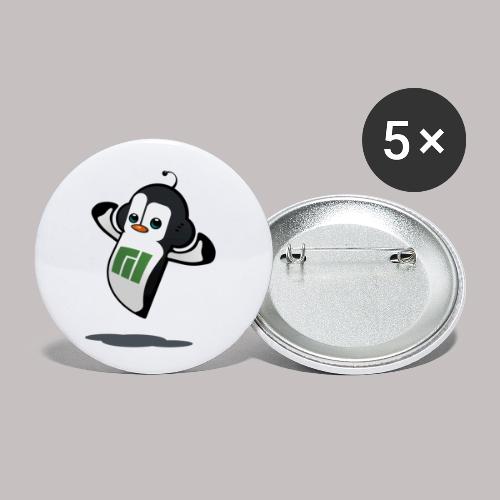 Manjaro Mascot strong left - Buttons small 1'' (5-pack)