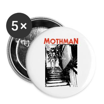 MOTHMAN HALLOWEEN - Crypto Zoo - Buttons small 1'' (5-pack) - white