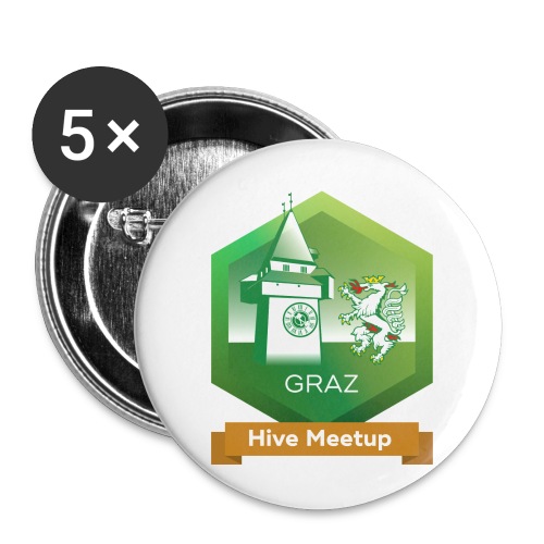 Hive Meetup Graz - Buttons small 1'' (5-pack)