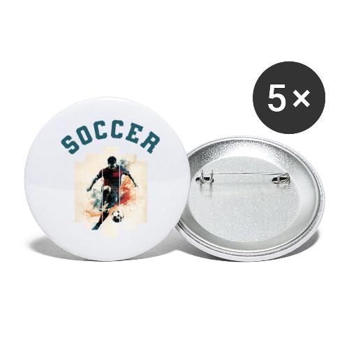 Soccer Mode On - Buttons small 1'' (5-pack)