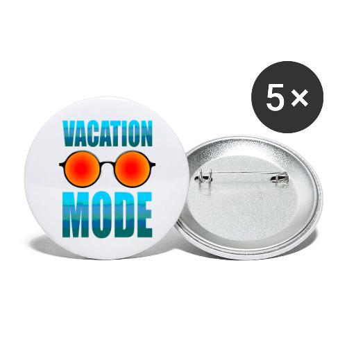 Vacation mode: Ocean Vibes On - Buttons small 1'' (5-pack)