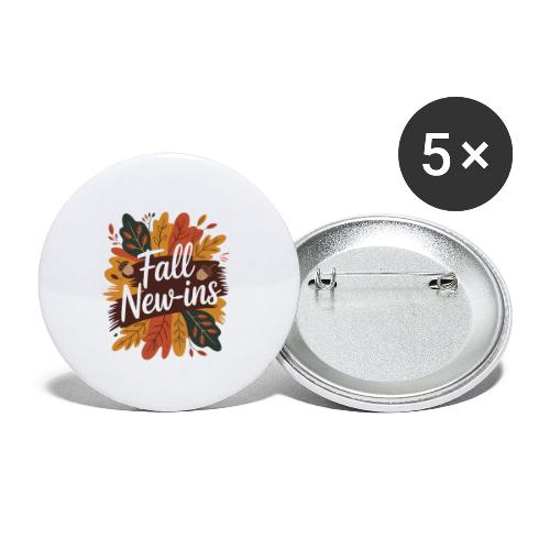 Fall New-Ins Autumn Leaves Acorn Seasonal Outfit - Buttons small 1'' (5-pack)