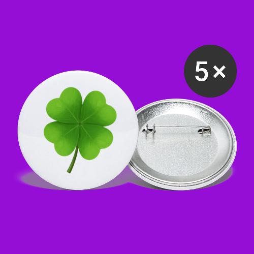 Four leaf clover - Buttons small 1'' (5-pack)