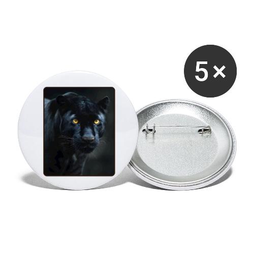 Black Panther Glowing Eyes Design - Buttons small 1'' (5-pack)