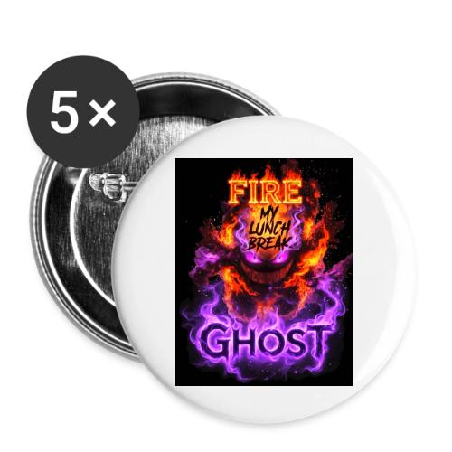 FIRE GHOST 26 - Buttons small 1'' (5-pack)
