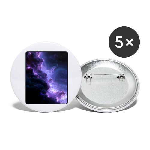 Purple Nebula Space Design - Buttons small 1'' (5-pack)