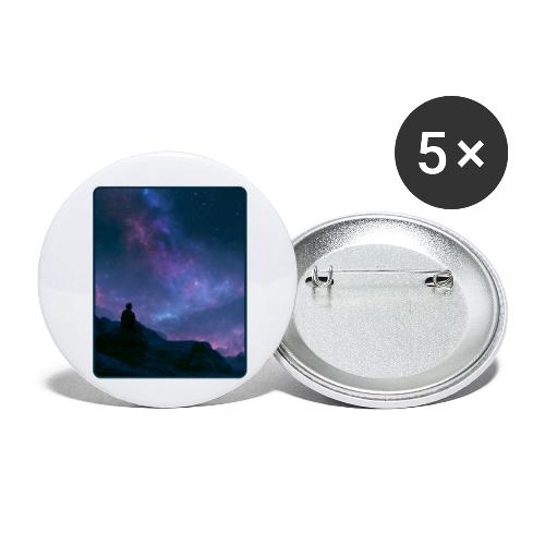 Stargazer Nebula Night Sky Art - Buttons small 1'' (5-pack)