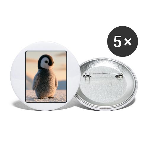 Cute Penguin Chick Sunrise Design - Buttons small 1'' (5-pack)