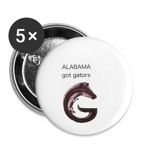 Alabama gator - Buttons small 1'' (5-pack)
