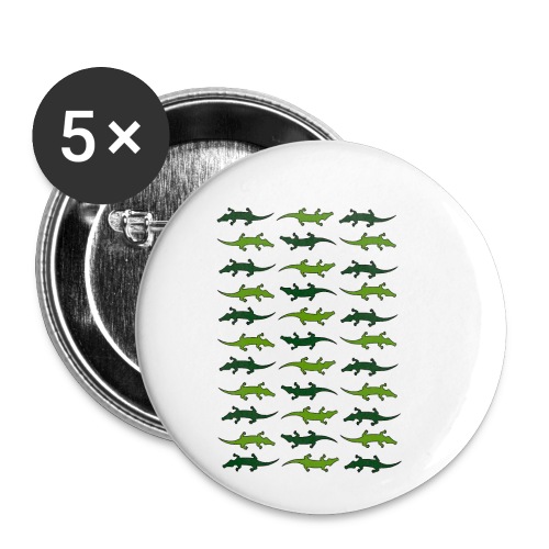 Crocs and gators - Buttons small 1'' (5-pack)