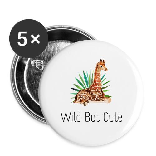 Wild but cute giraffe - Buttons small 1'' (5-pack)