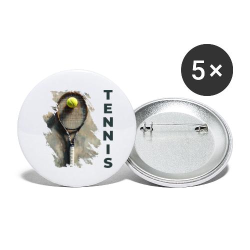 Tennis Power Play - Buttons small 1'' (5-pack)