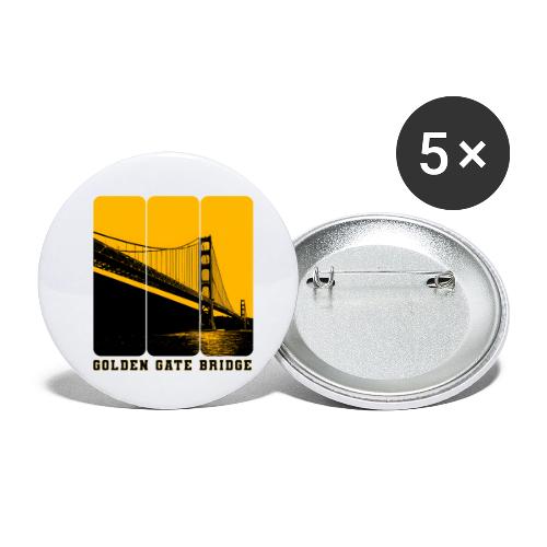 Golden Gate Bold Icon - Buttons small 1'' (5-pack)