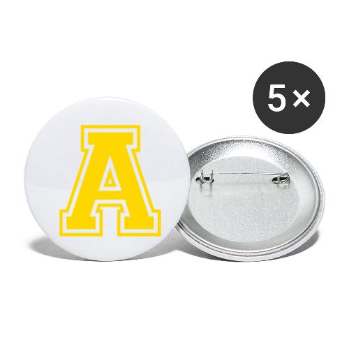 Letter A – Capital Athletic Alphabet Monogram - Buttons small 1'' (5-pack)