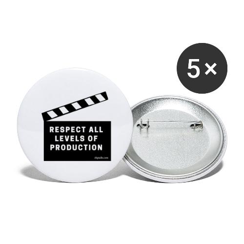 Respect All Levels of Production - Buttons small 1'' (5-pack)