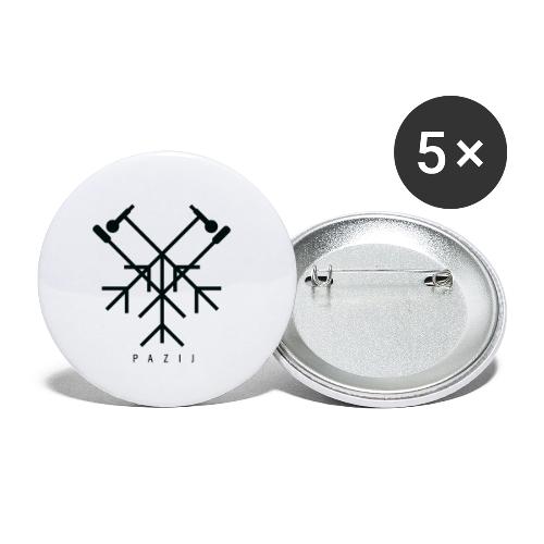 Pazij Black Logo - Buttons small 1'' (5-pack)