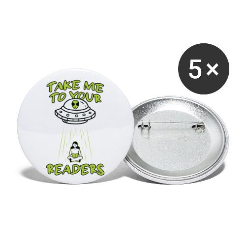 Take Me to Your Readers - Sci-Fi Book Lover - Buttons small 1'' (5-pack)