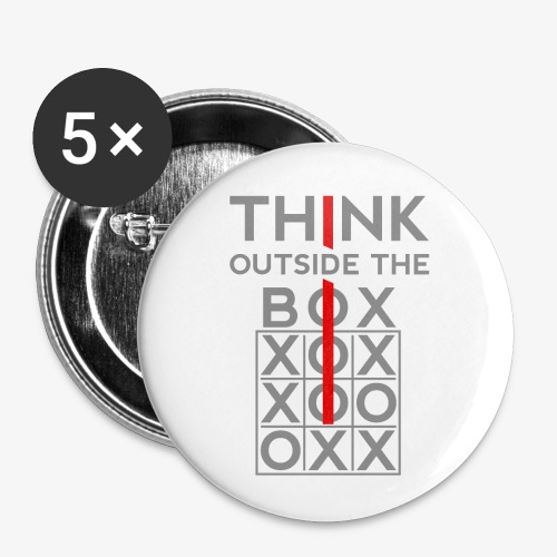 Think Outside The Box - Buttons small 1'' (5-pack)