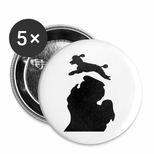 Bark Michigan poodle - Buttons small 1'' (5-pack)