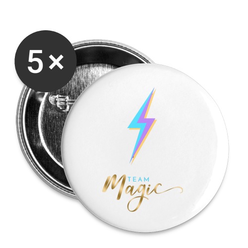 Team Magic With Lightning Bolt - Buttons small 1'' (5-pack)
