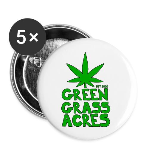 GreenGrassAcres Logo - Buttons small 1'' (5-pack)