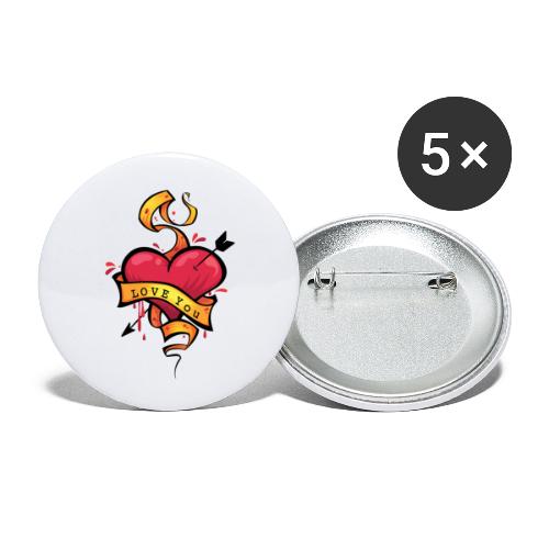 Bleeding Love - Buttons small 1'' (5-pack)