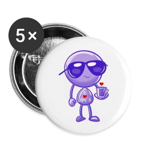 Smoon_I love Mrs S Purple - Buttons small 1'' (5-pack)
