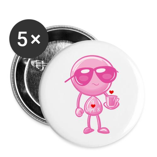 Smoon_I love Mrs S Pink - Buttons small 1'' (5-pack)