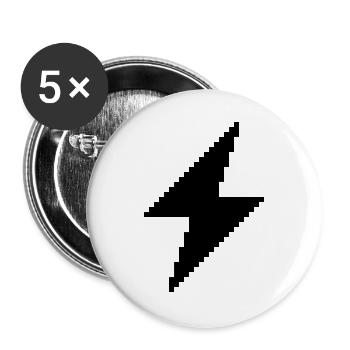 G34 Lightning - Buttons small 1'' (5-pack) - white