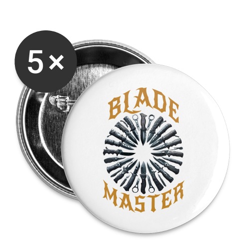 Blade Master with circular pattern of knives - Buttons small 1'' (5-pack)